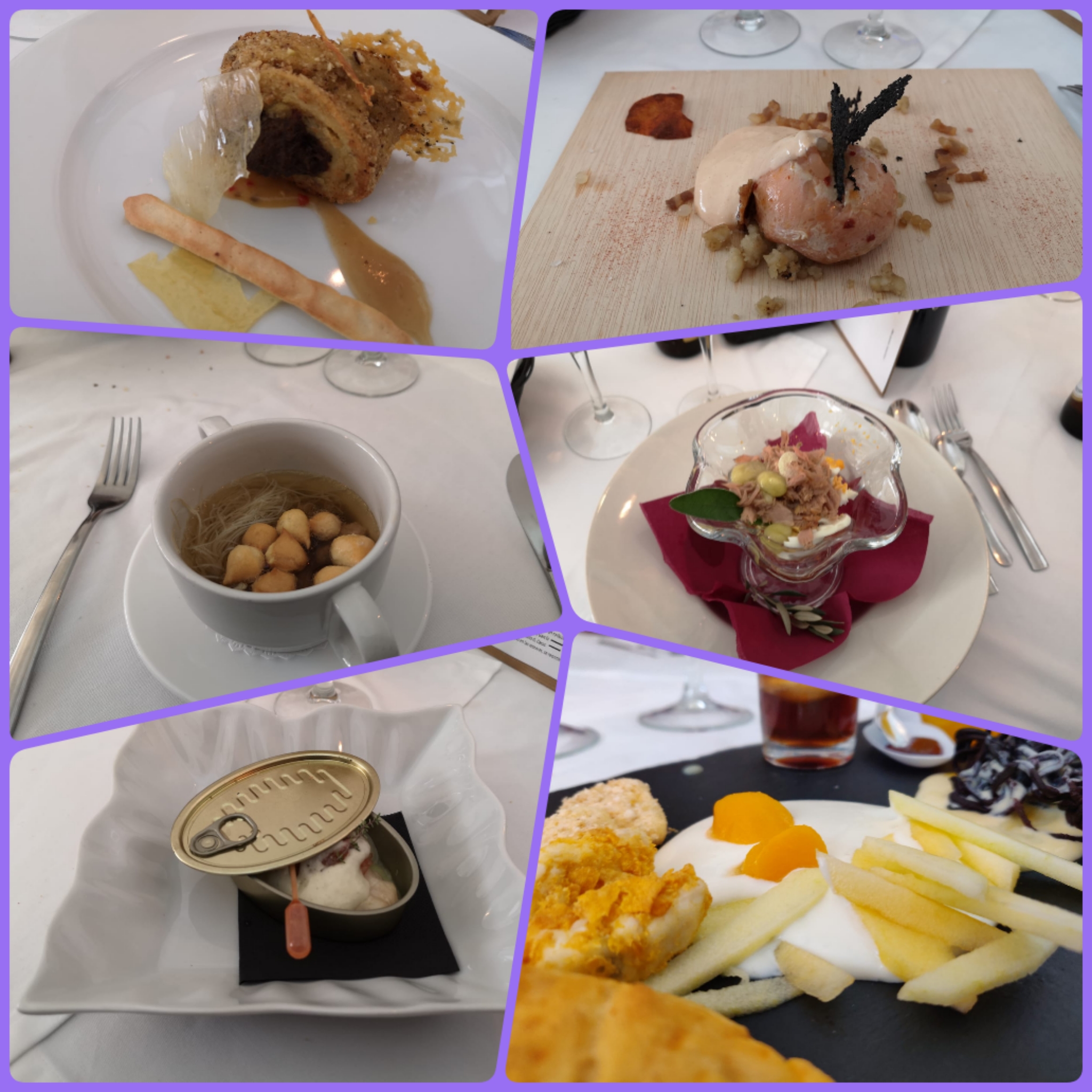Fotos de los platos que se sirvieron ayer